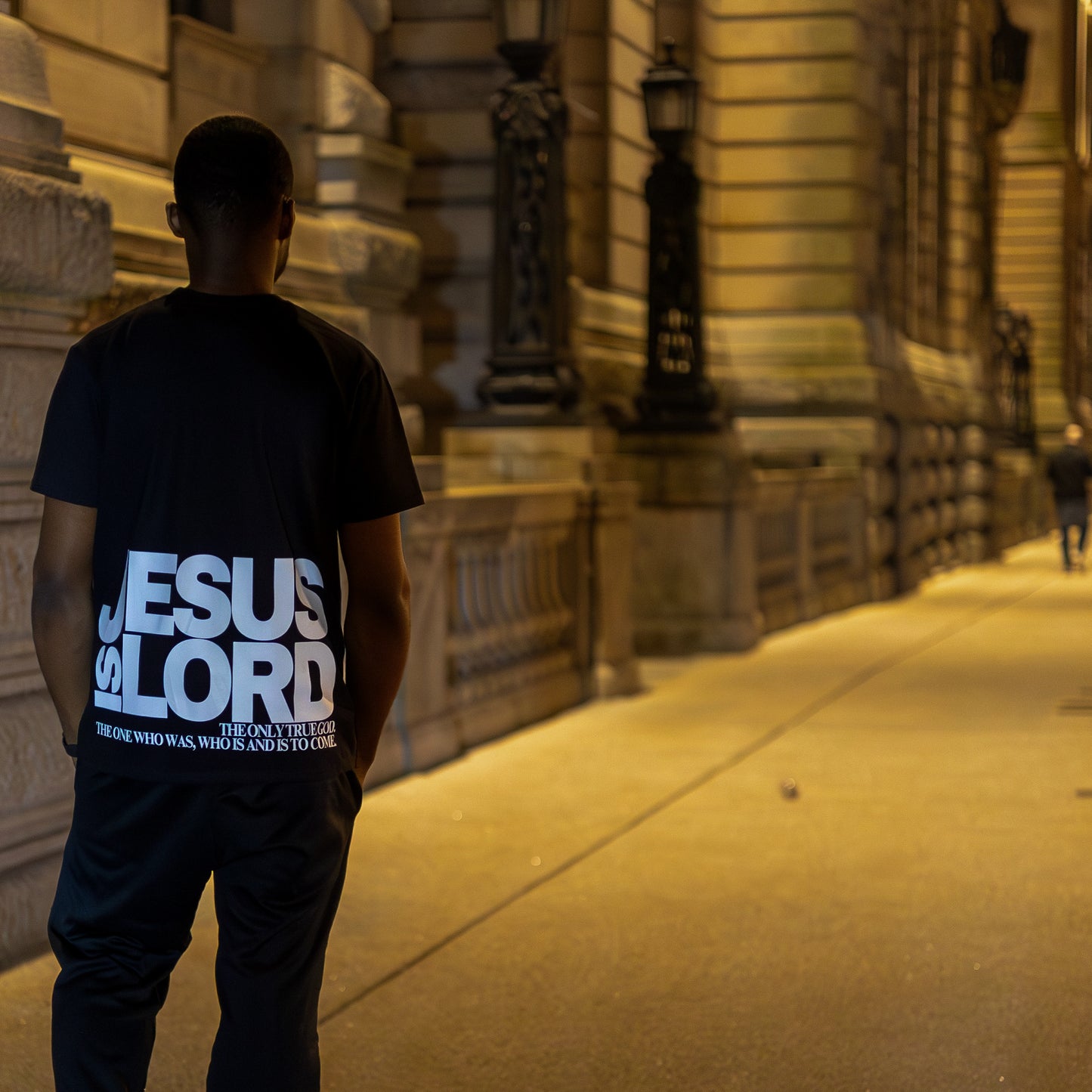 BLACK “JESUS IS LORD” TEE